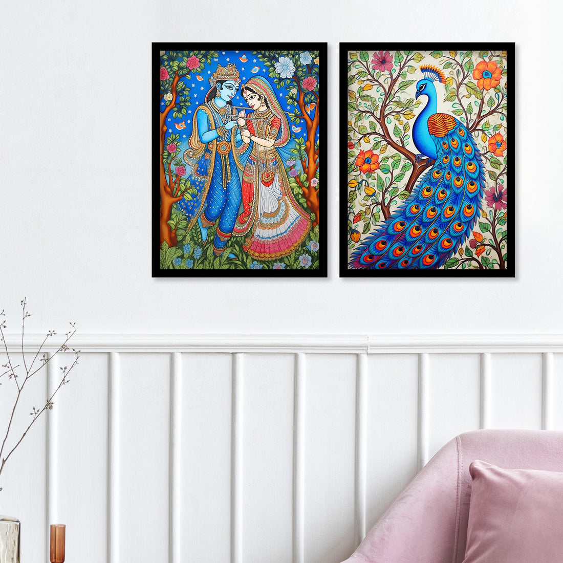Radha Krishna Ji Madhubani