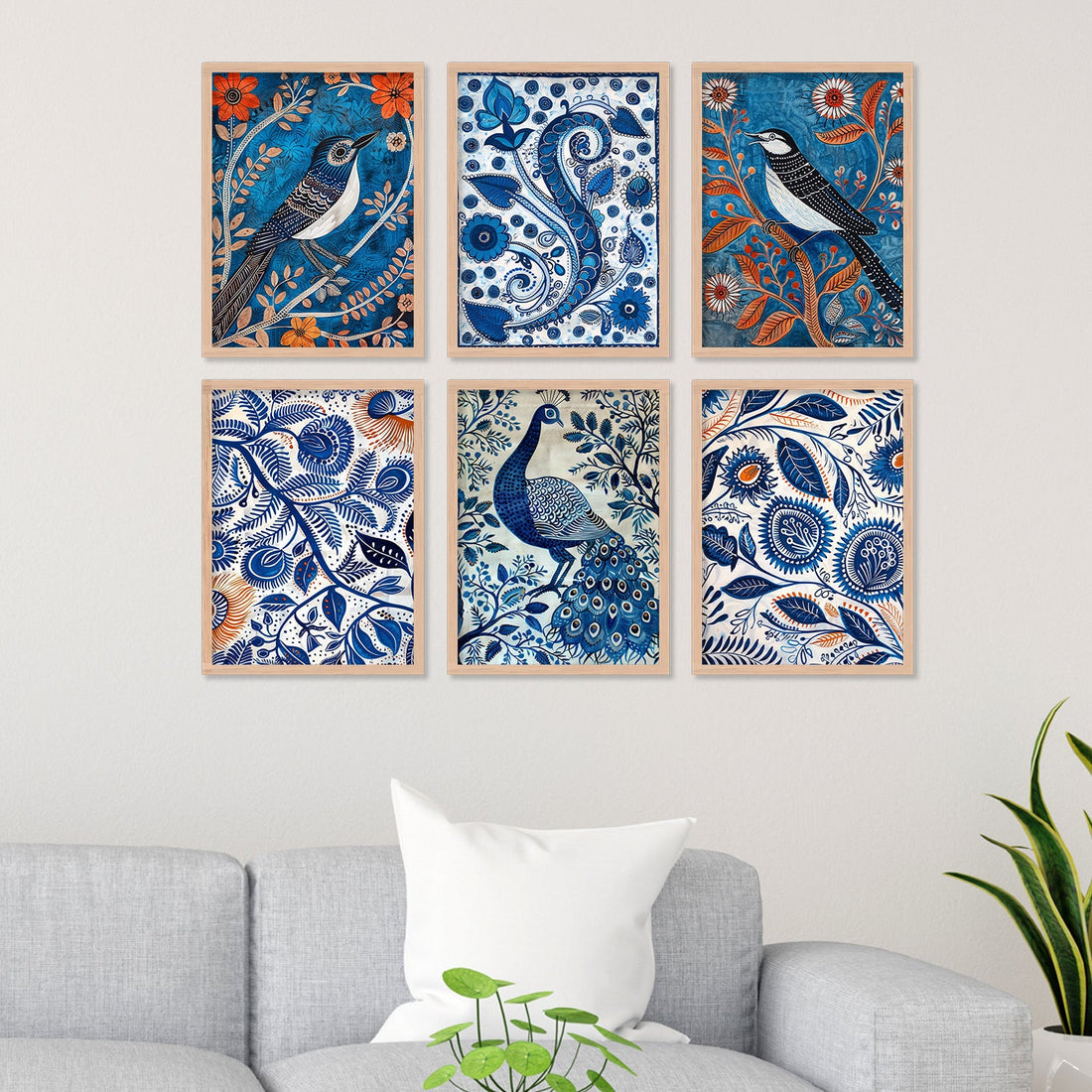 Peacock with Bird Alekhan Art
