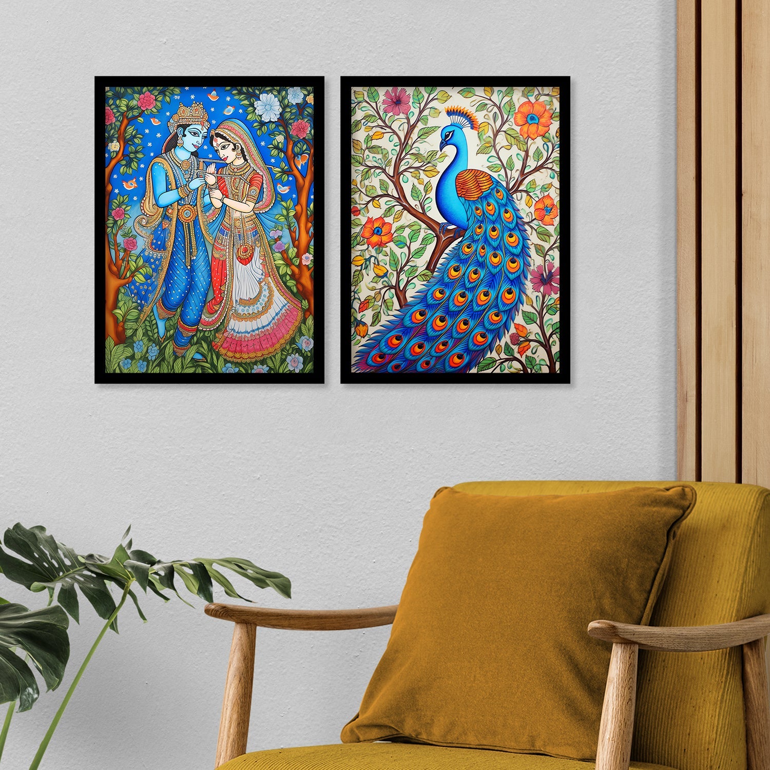 Radha Krishna Ji Madhubani