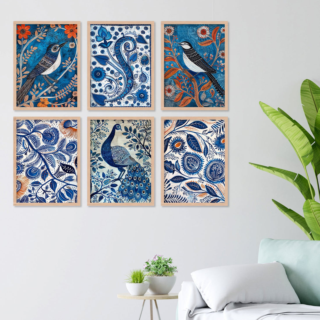 Peacock with Bird Alekhan Art