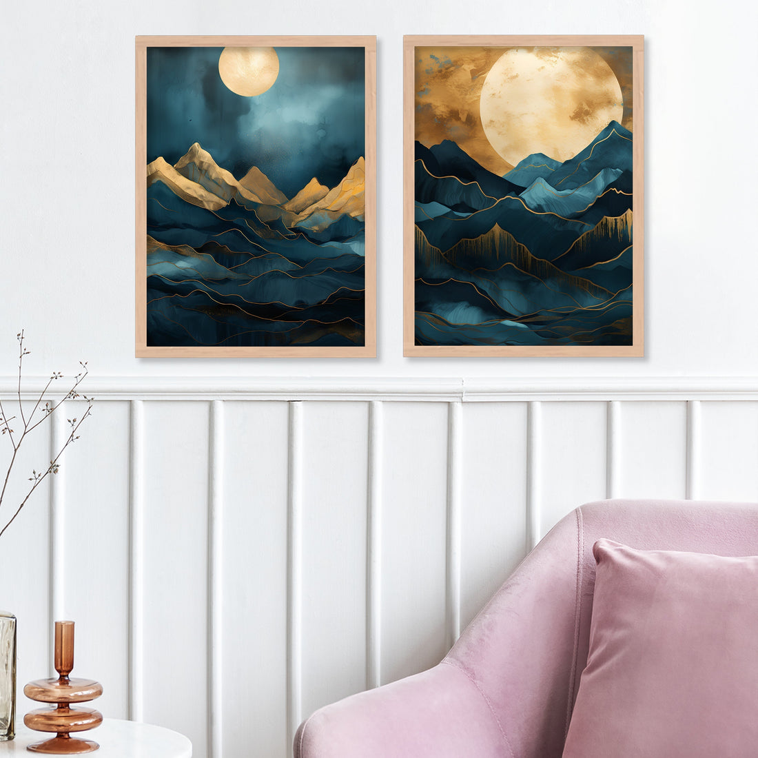 Moonlit Mountain View