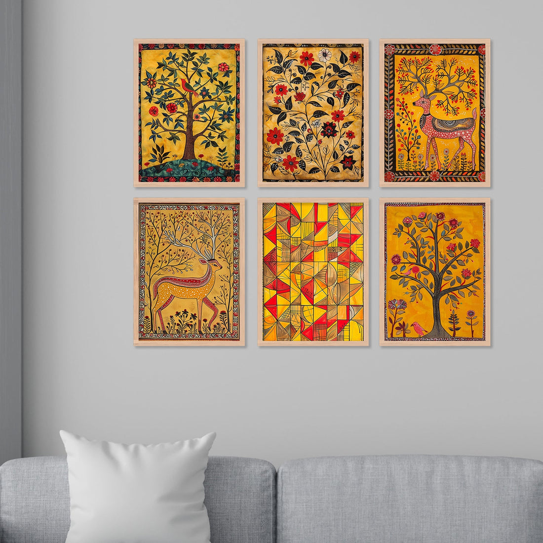 The Swamp Deer And Tree Art