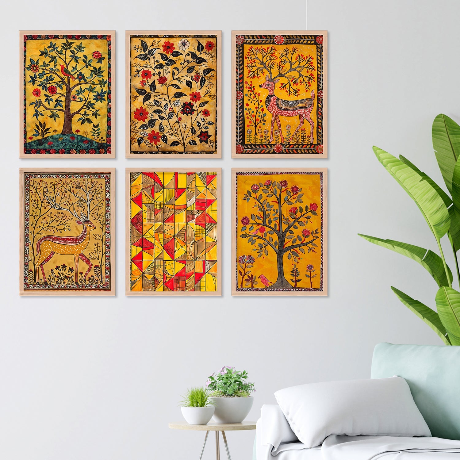 The Swamp Deer And Tree Art