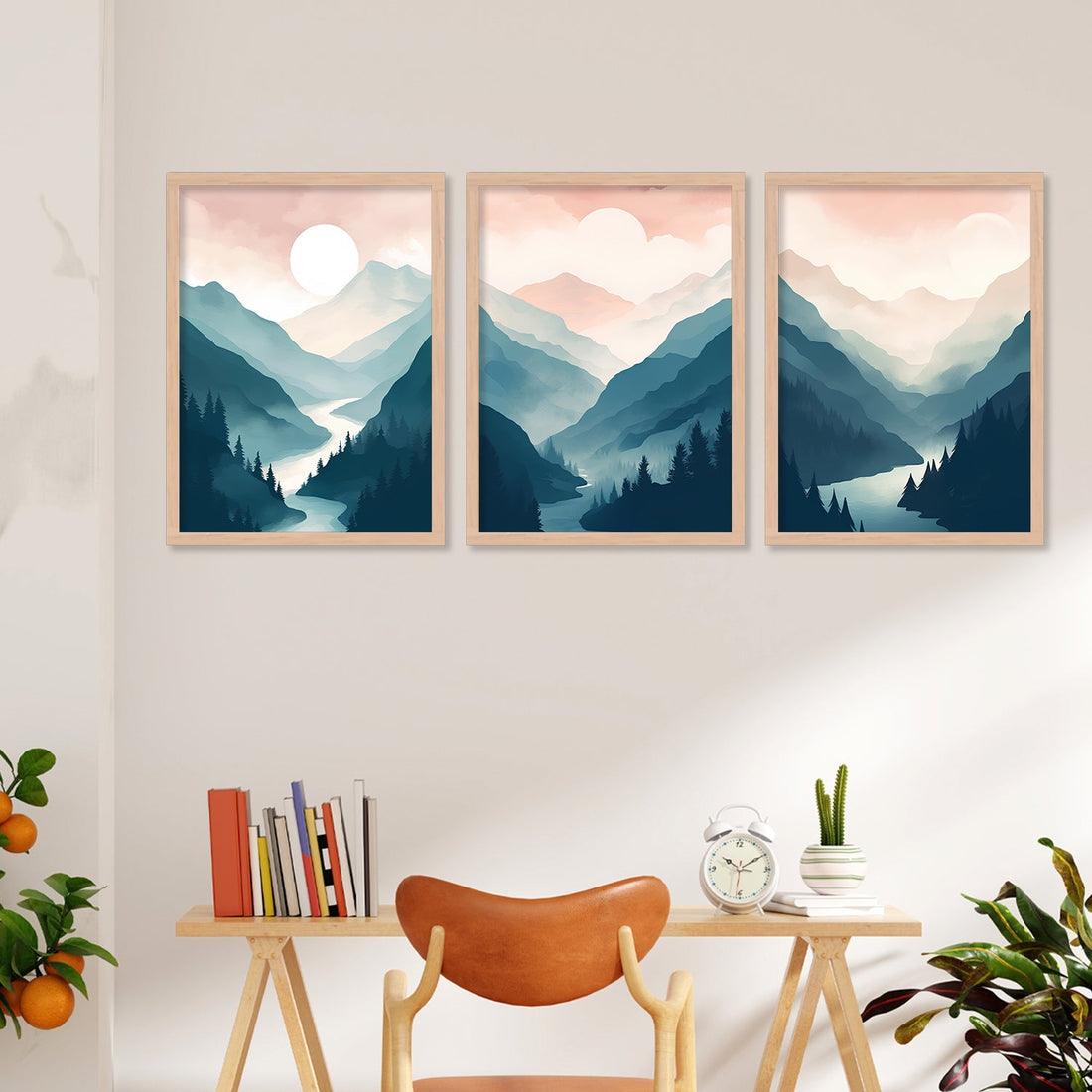 Light Colour Mountain Art