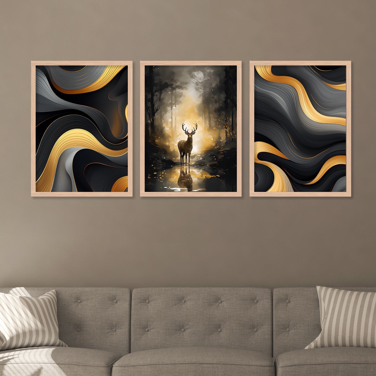 New Swamp Deer Wall Painting