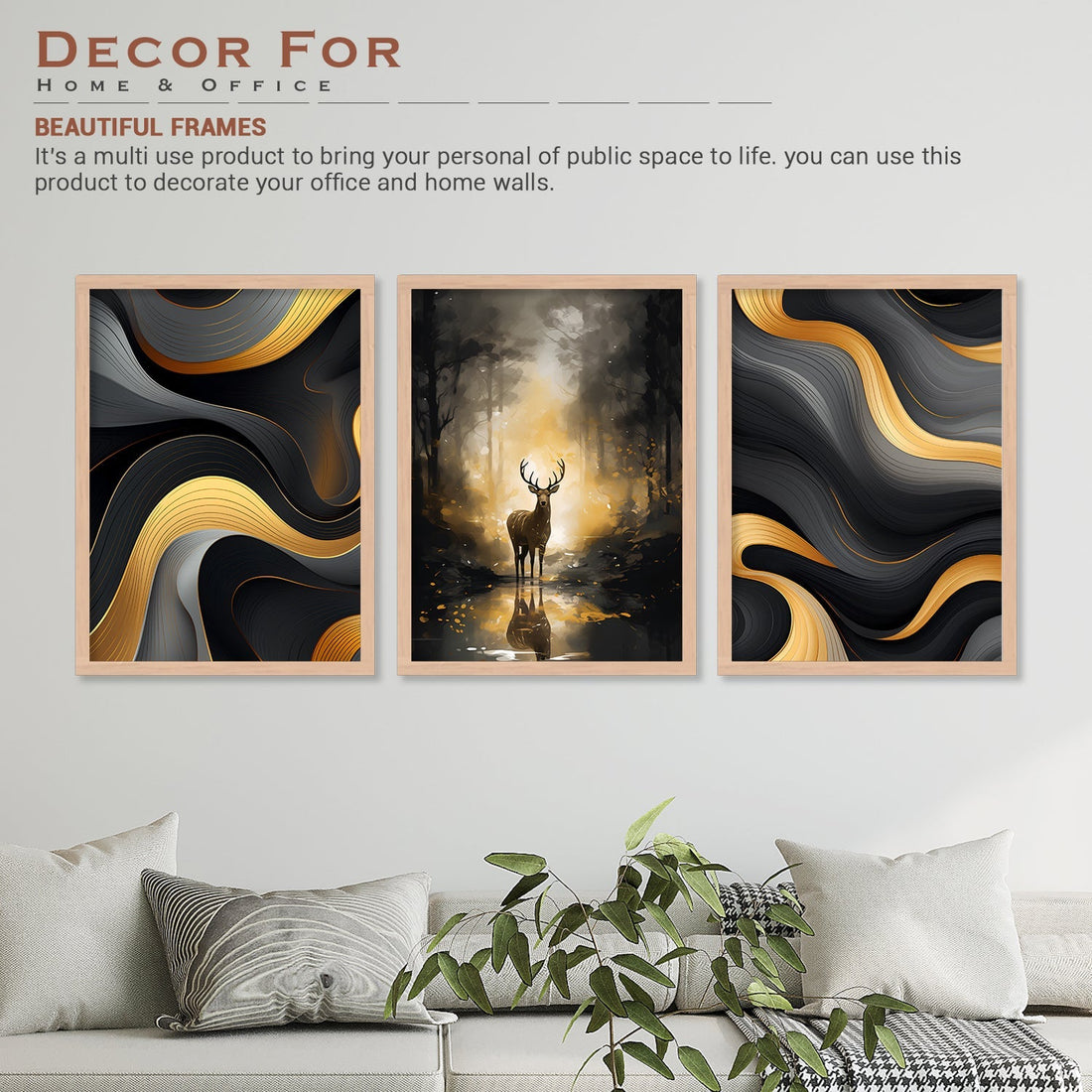 New Swamp Deer Wall Painting