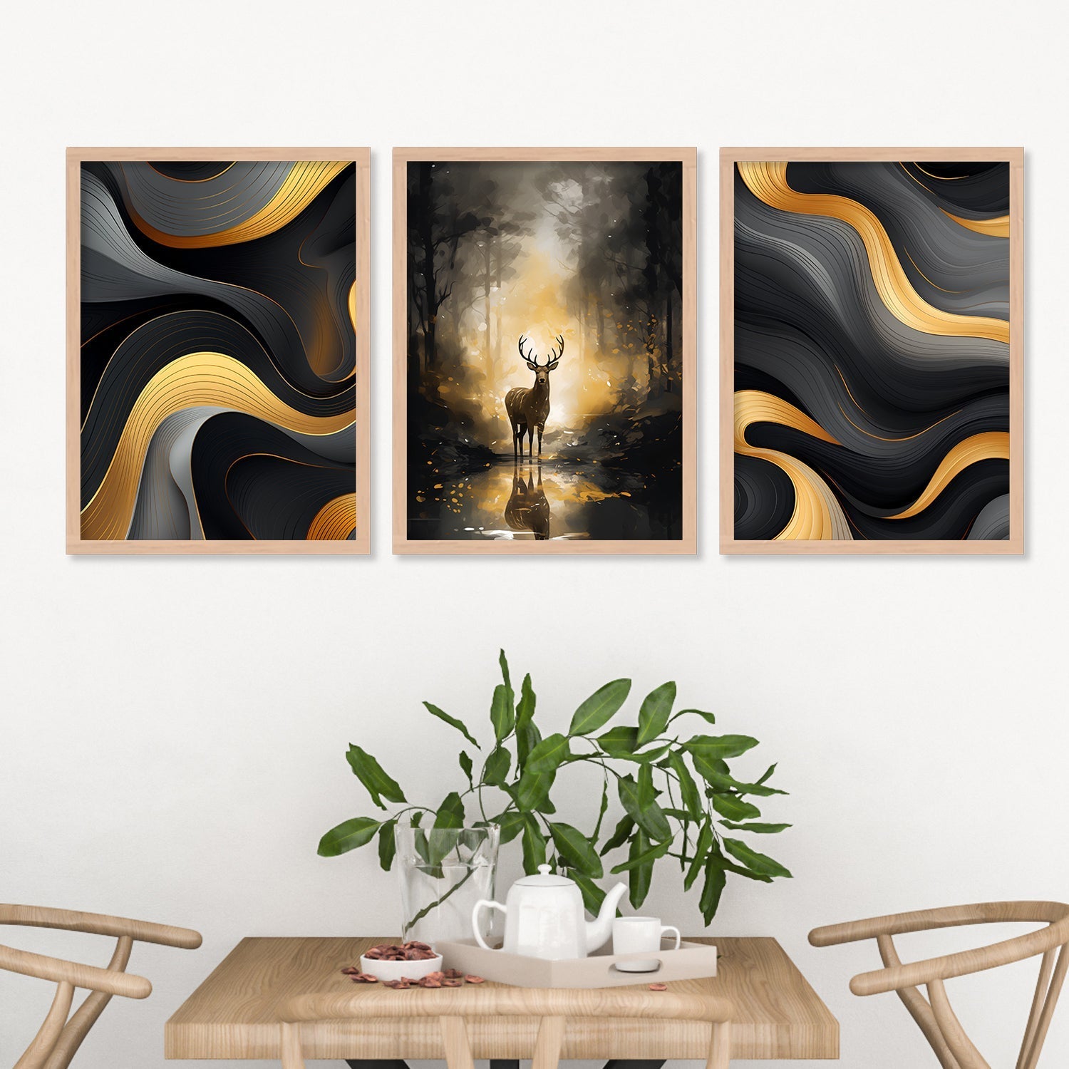 New Swamp Deer Wall Painting