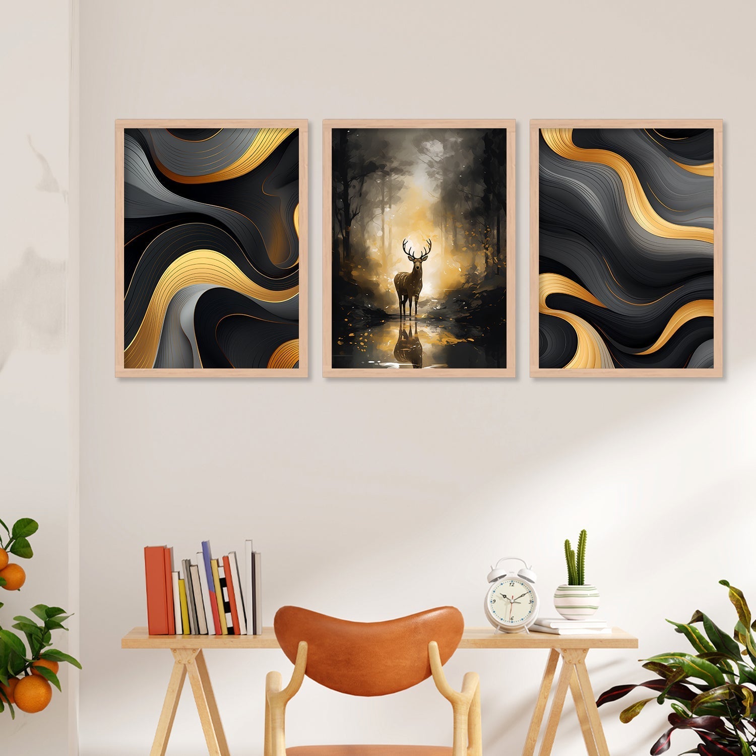 New Swamp Deer Wall Painting