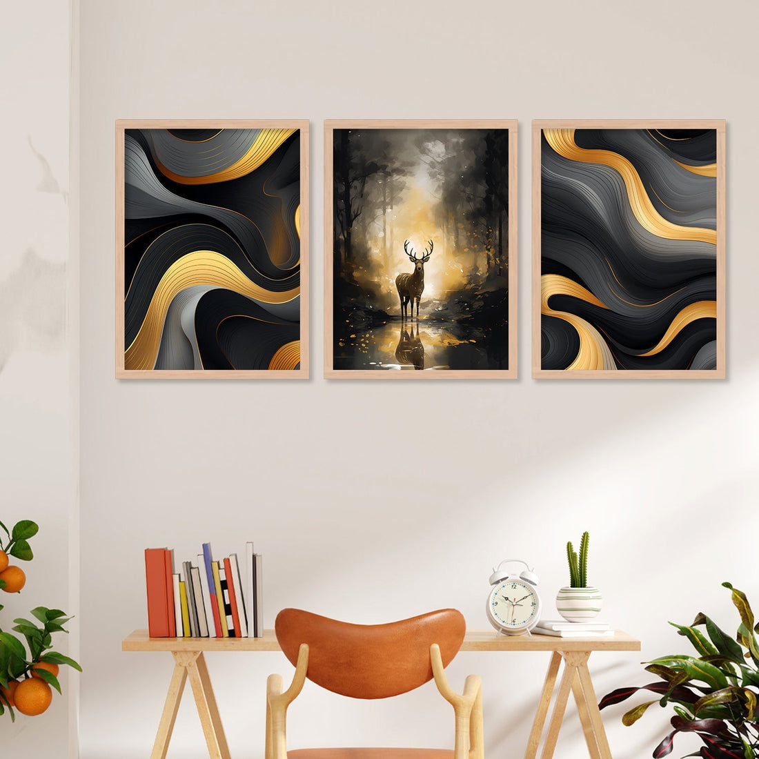 New Swamp Deer Wall Painting