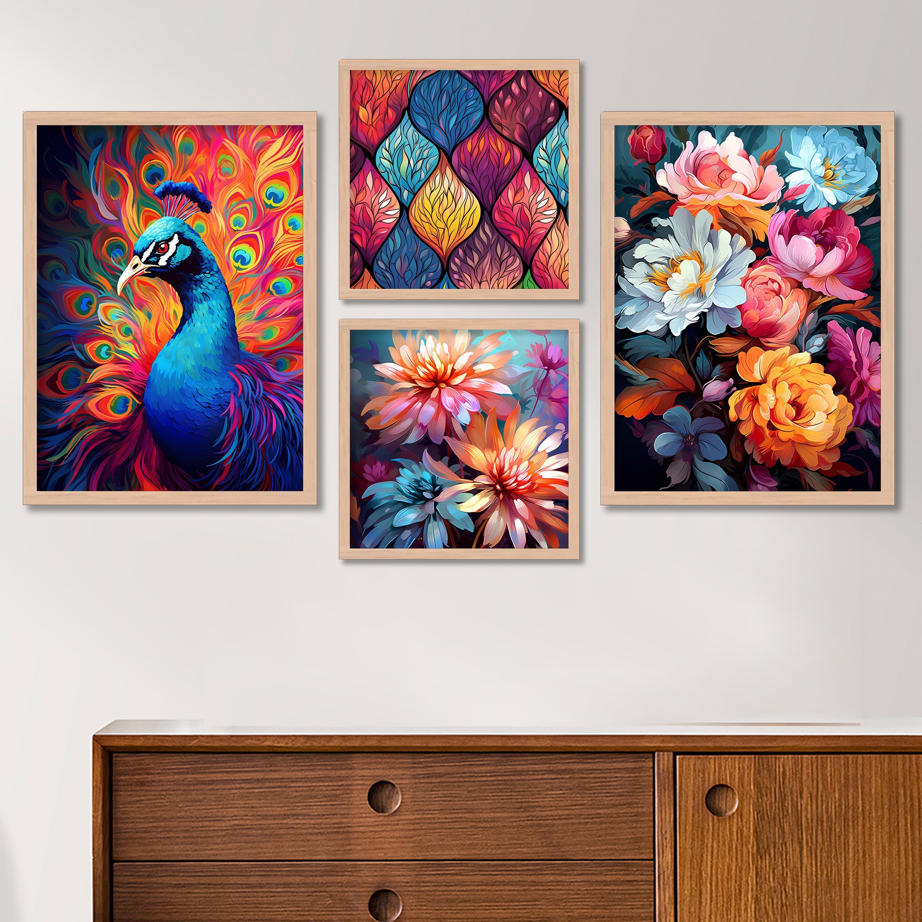Peacock Design Art