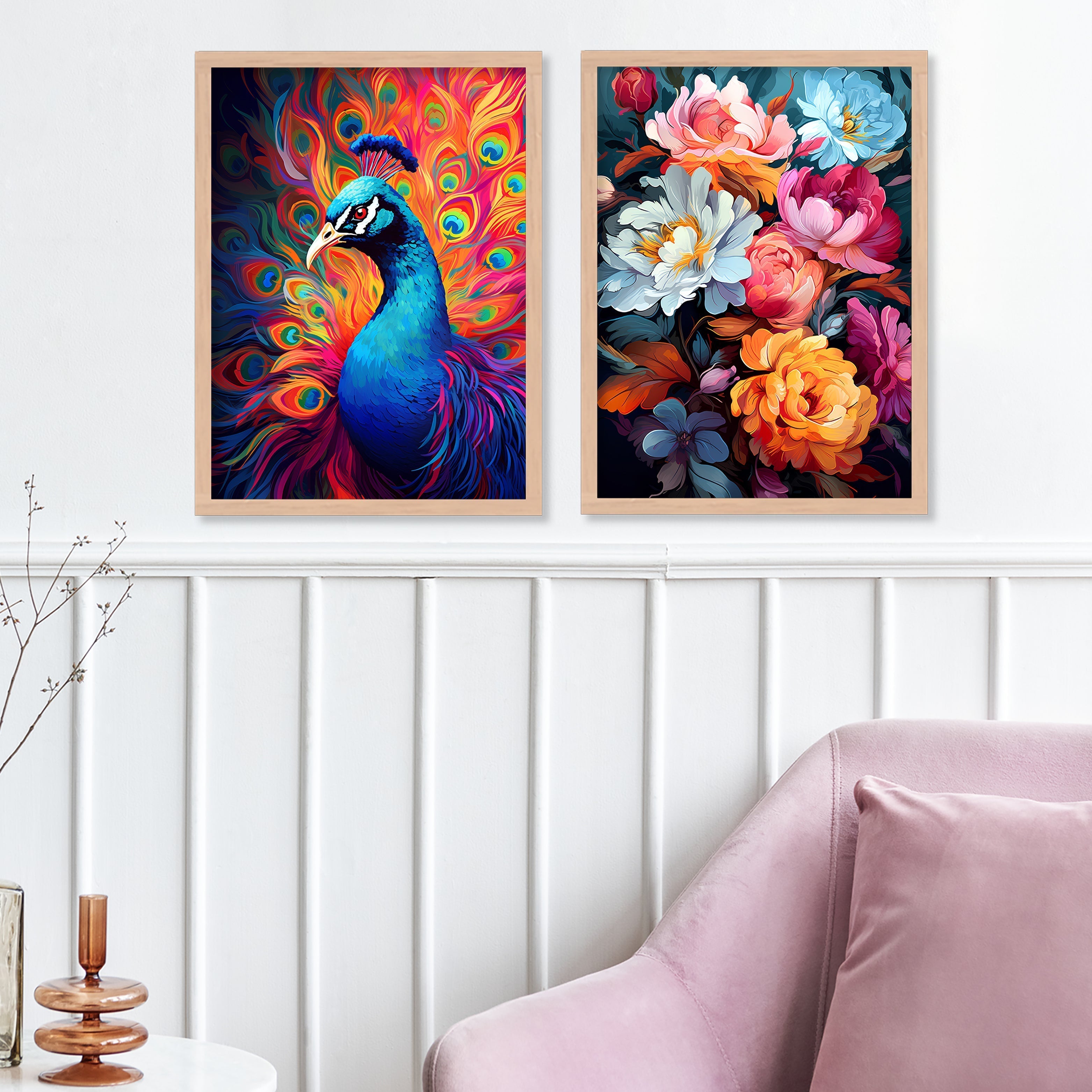 Peacock Design Art