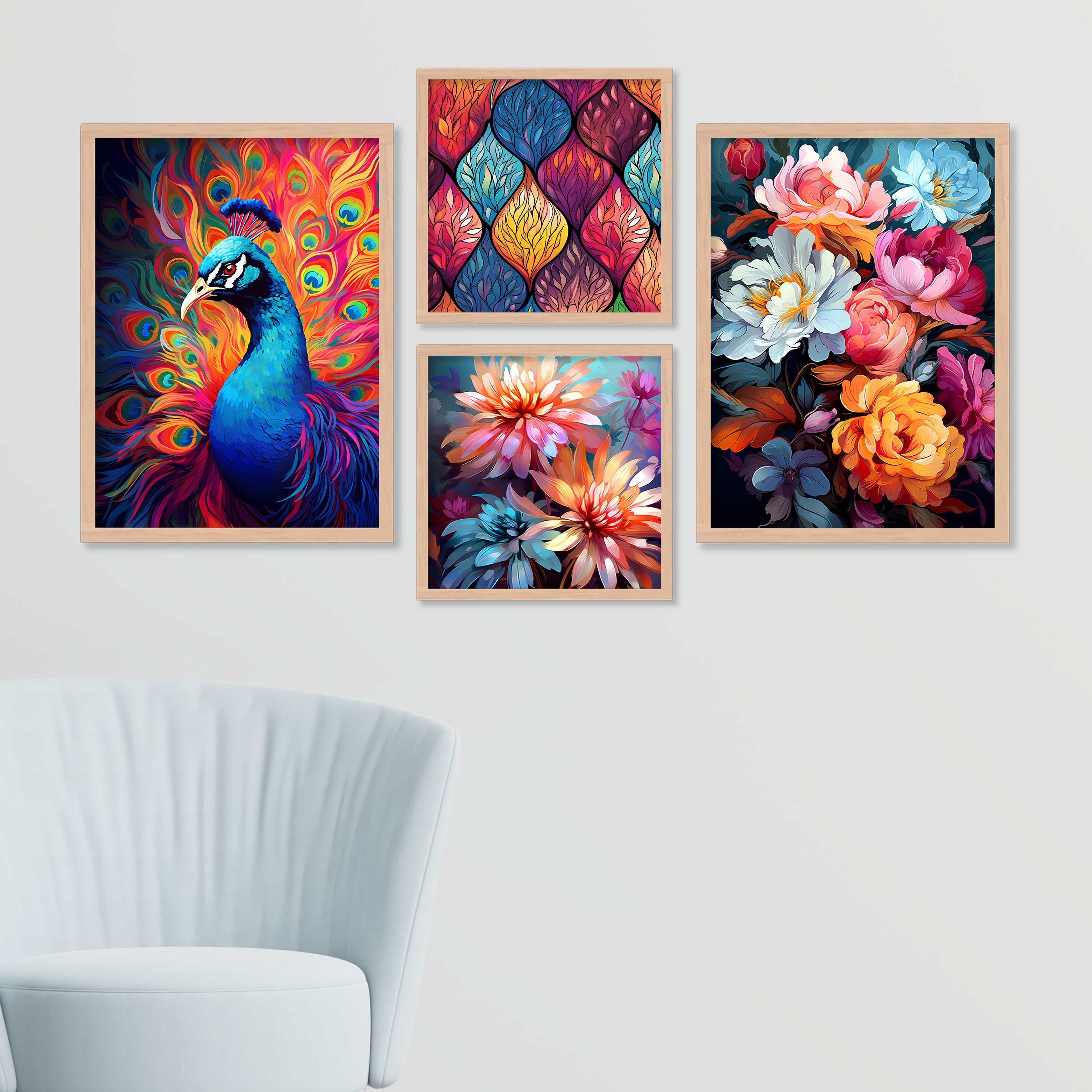 Peacock Design Art