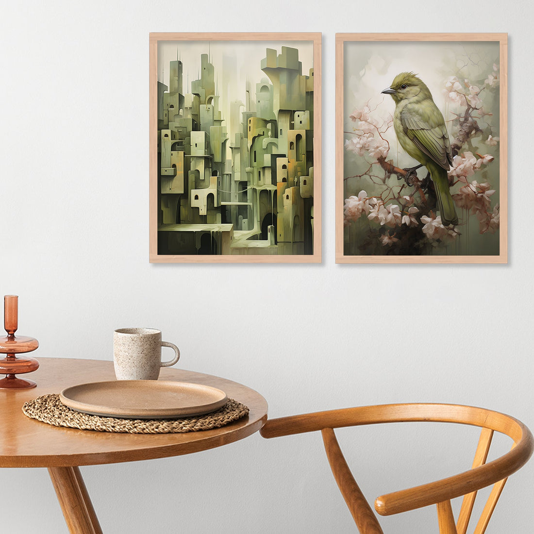 Green City With Bird