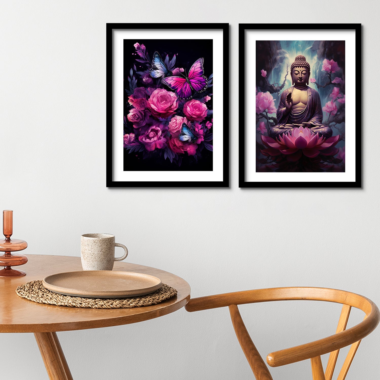 Sparkle Flower And Lord Buddha