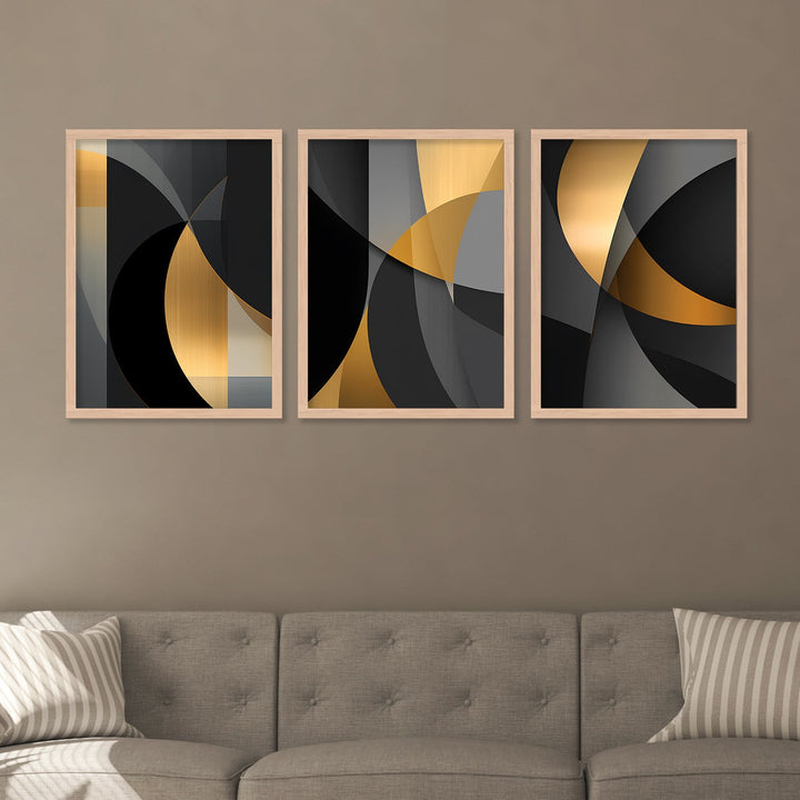 Golden And Black Colour Different Shape