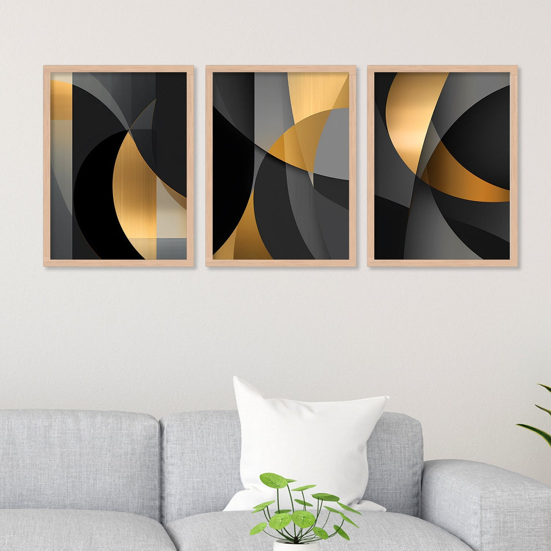 Golden And Black Colour Different Shape