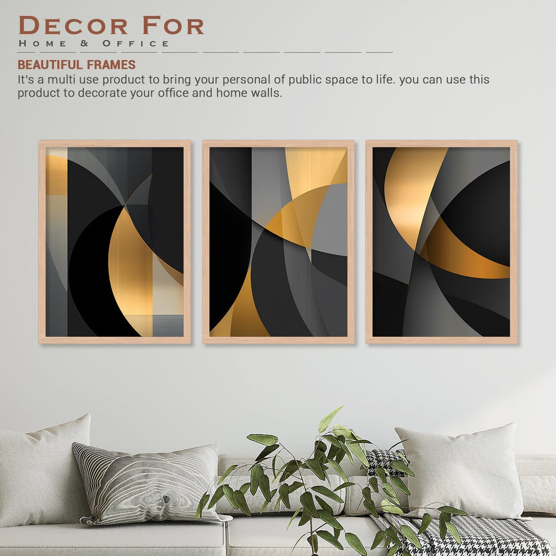 Golden And Black Colour Different Shape