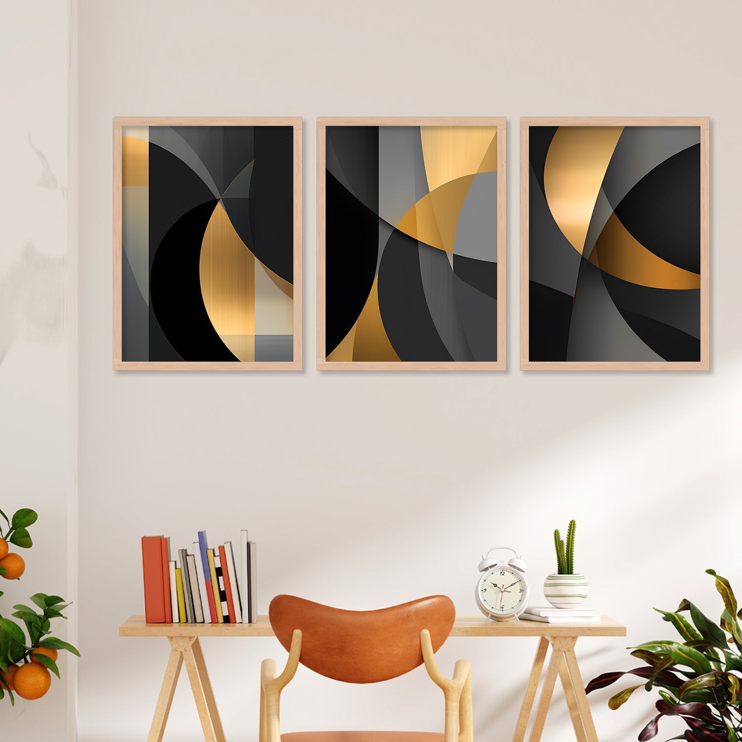 Golden And Black Colour Different Shape