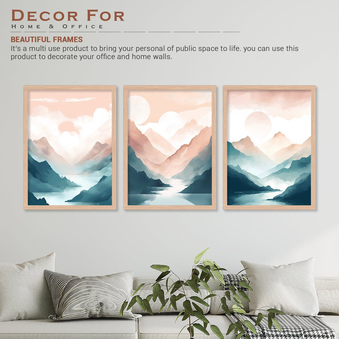 New Brush Painting Of Mountains