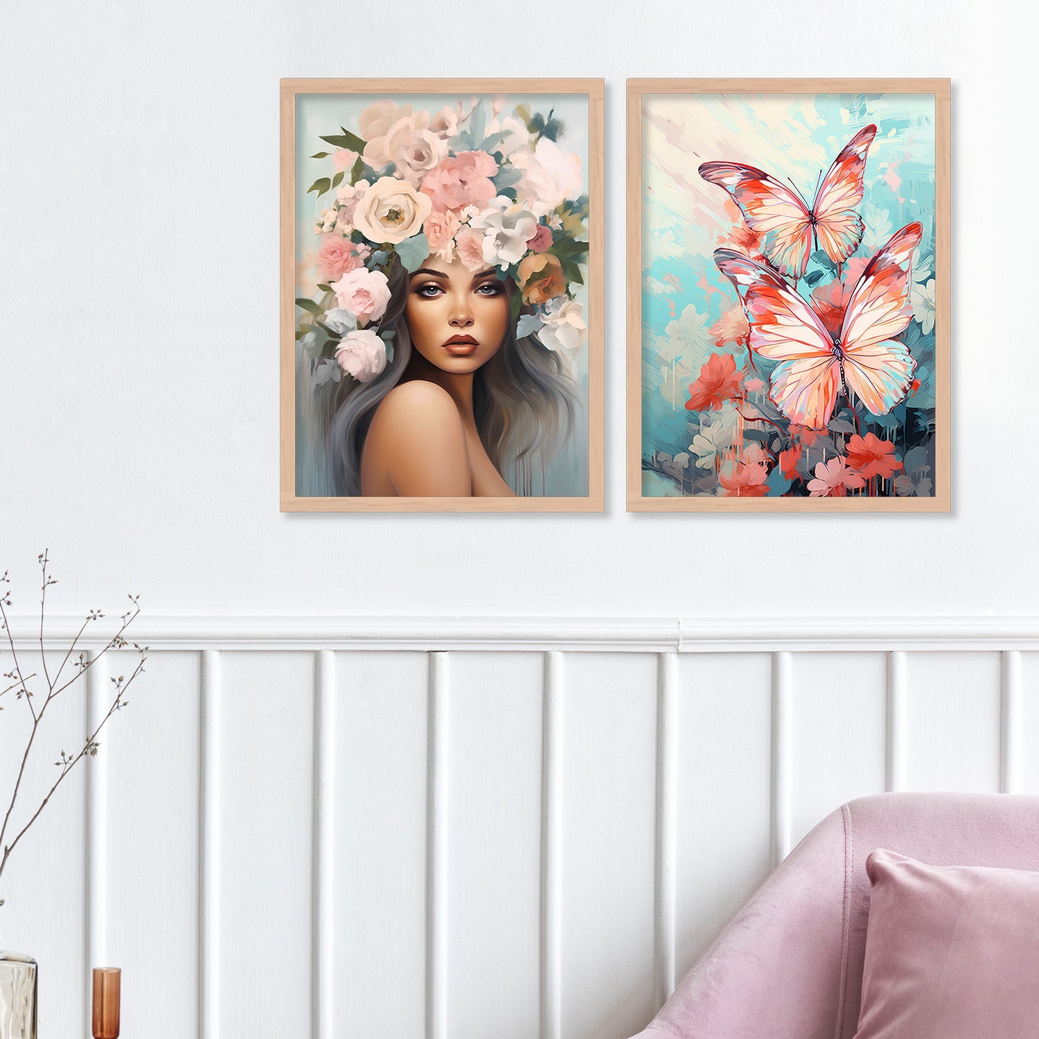 Light Colour Flower Art