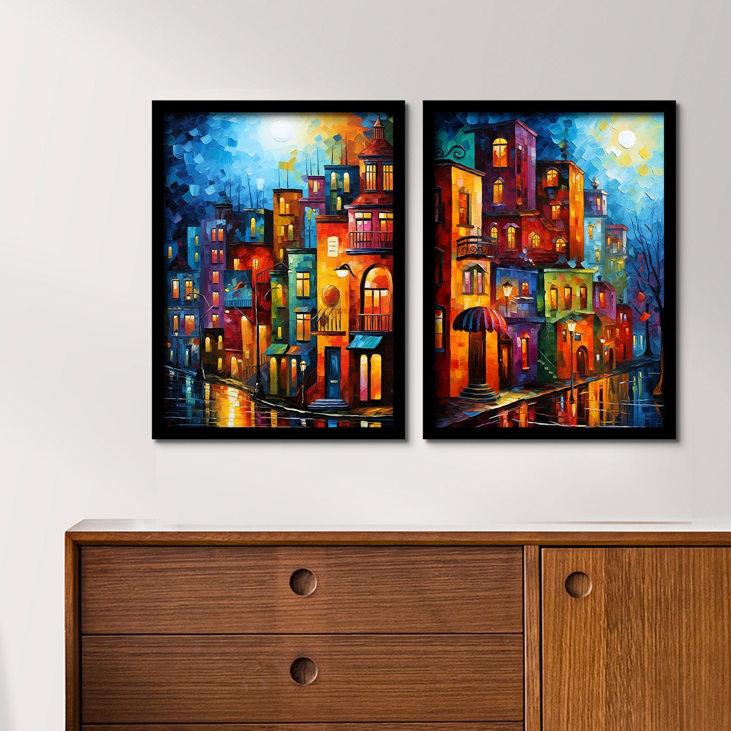 Amazing City Streets In Midnight