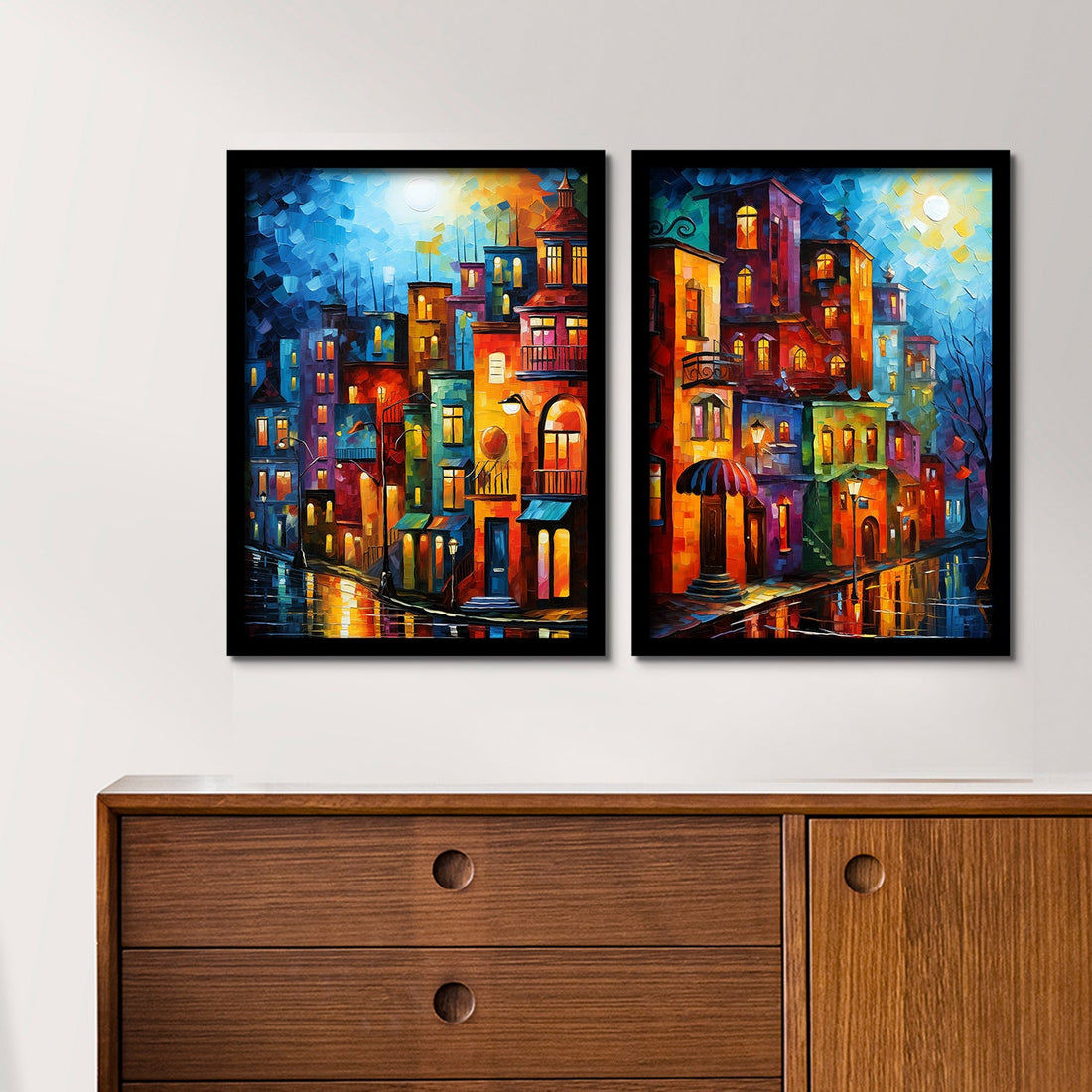 Amazing City Streets In Midnight