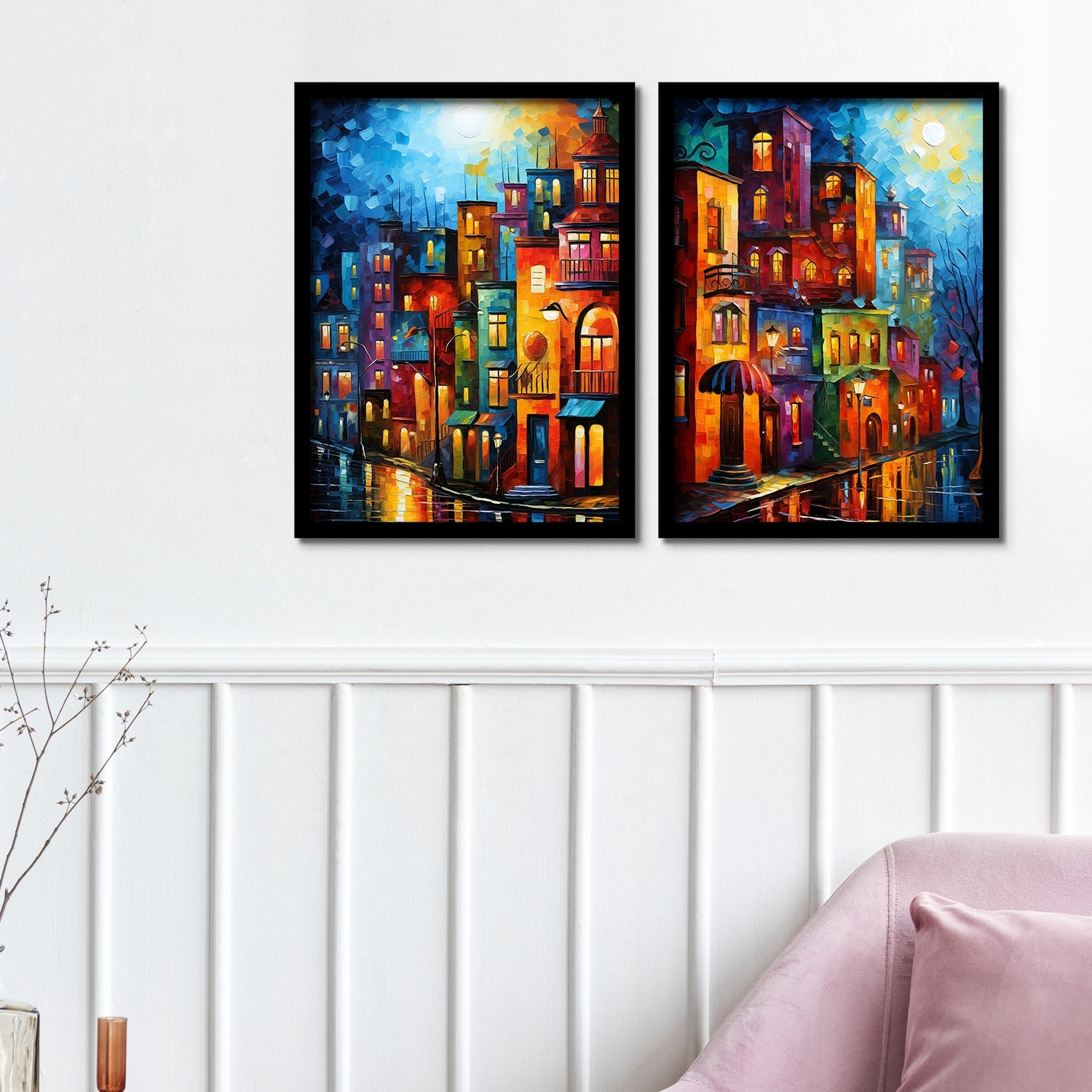 Amazing City Streets In Midnight