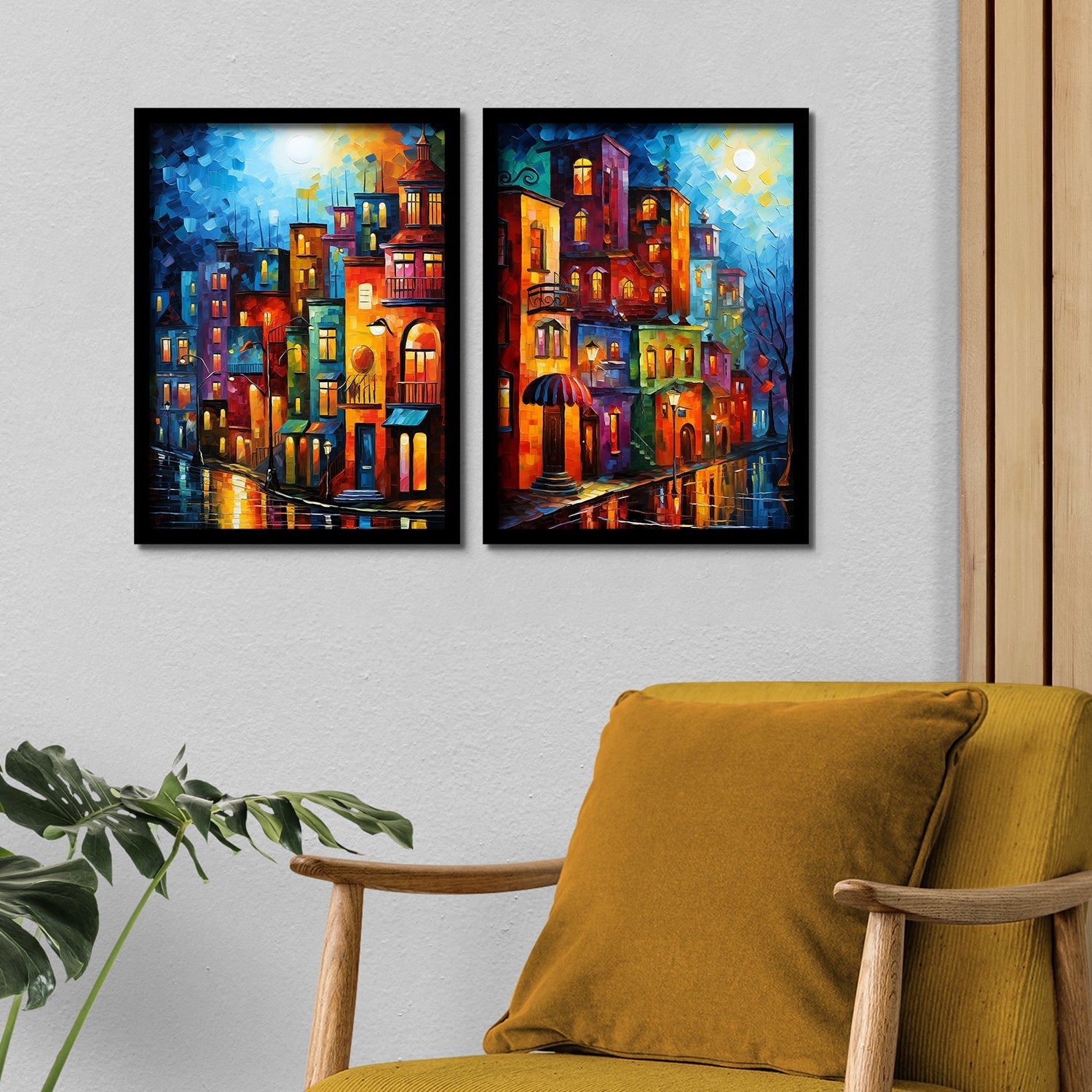 Amazing City Streets In Midnight