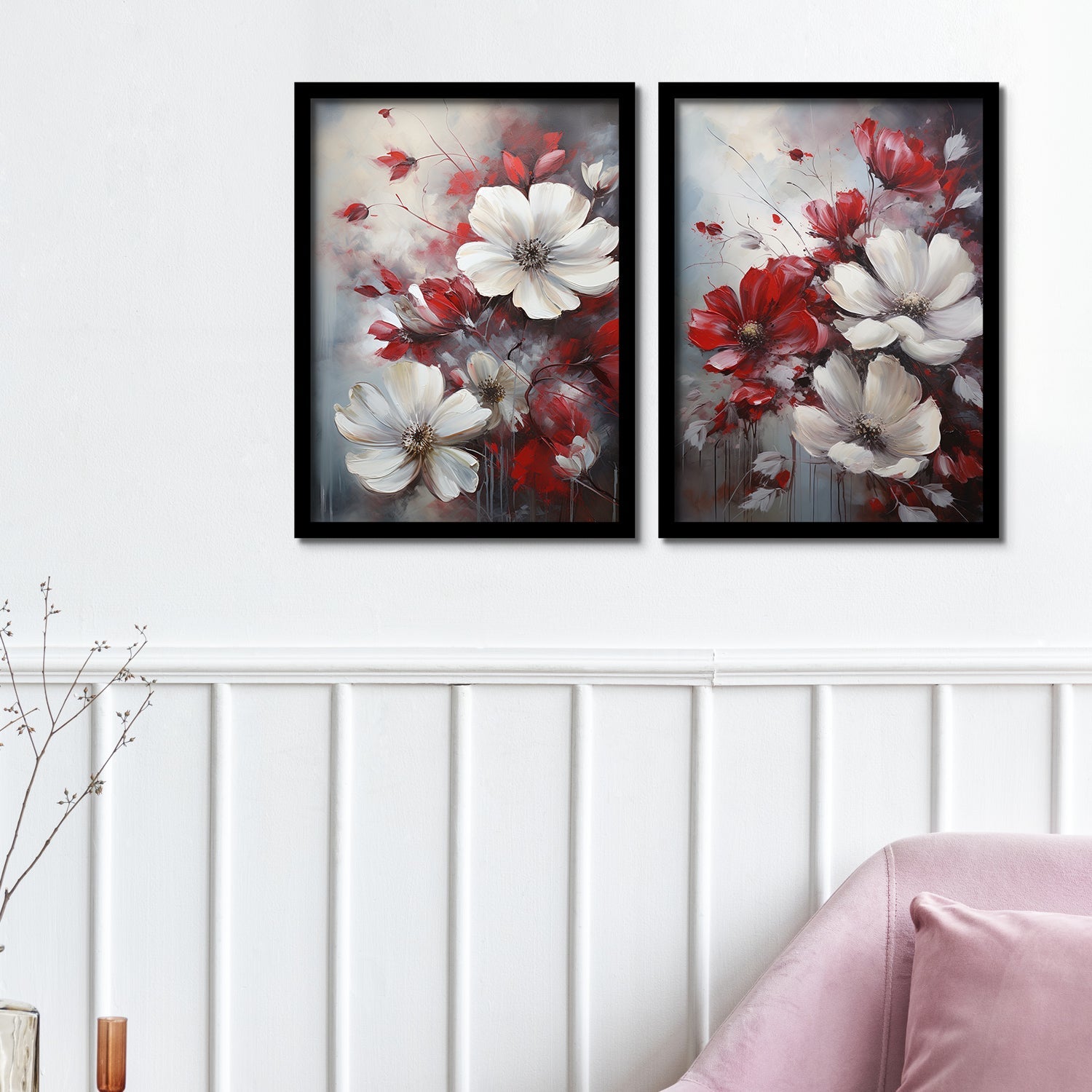 Indigo Flowers Art