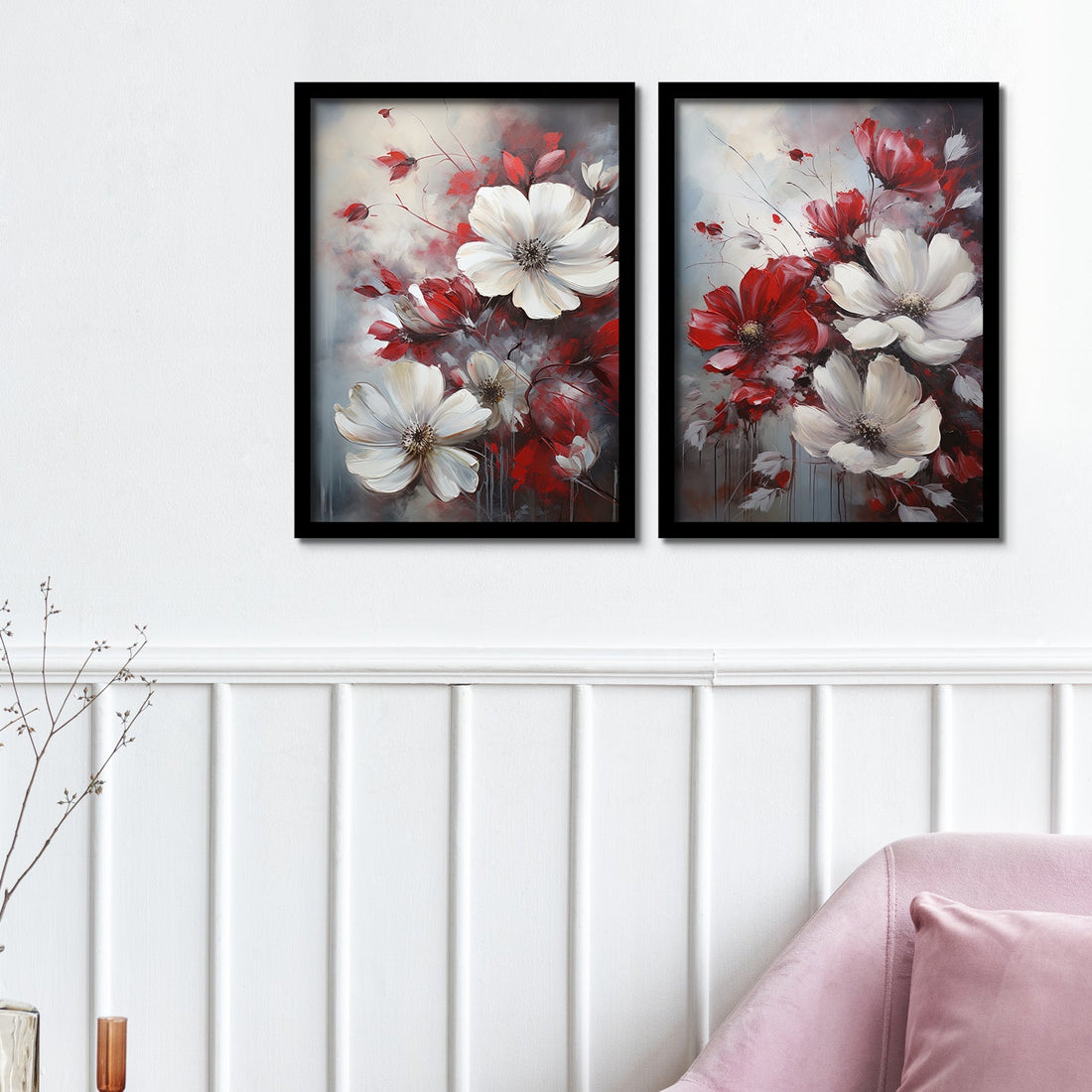 Indigo Flowers Art