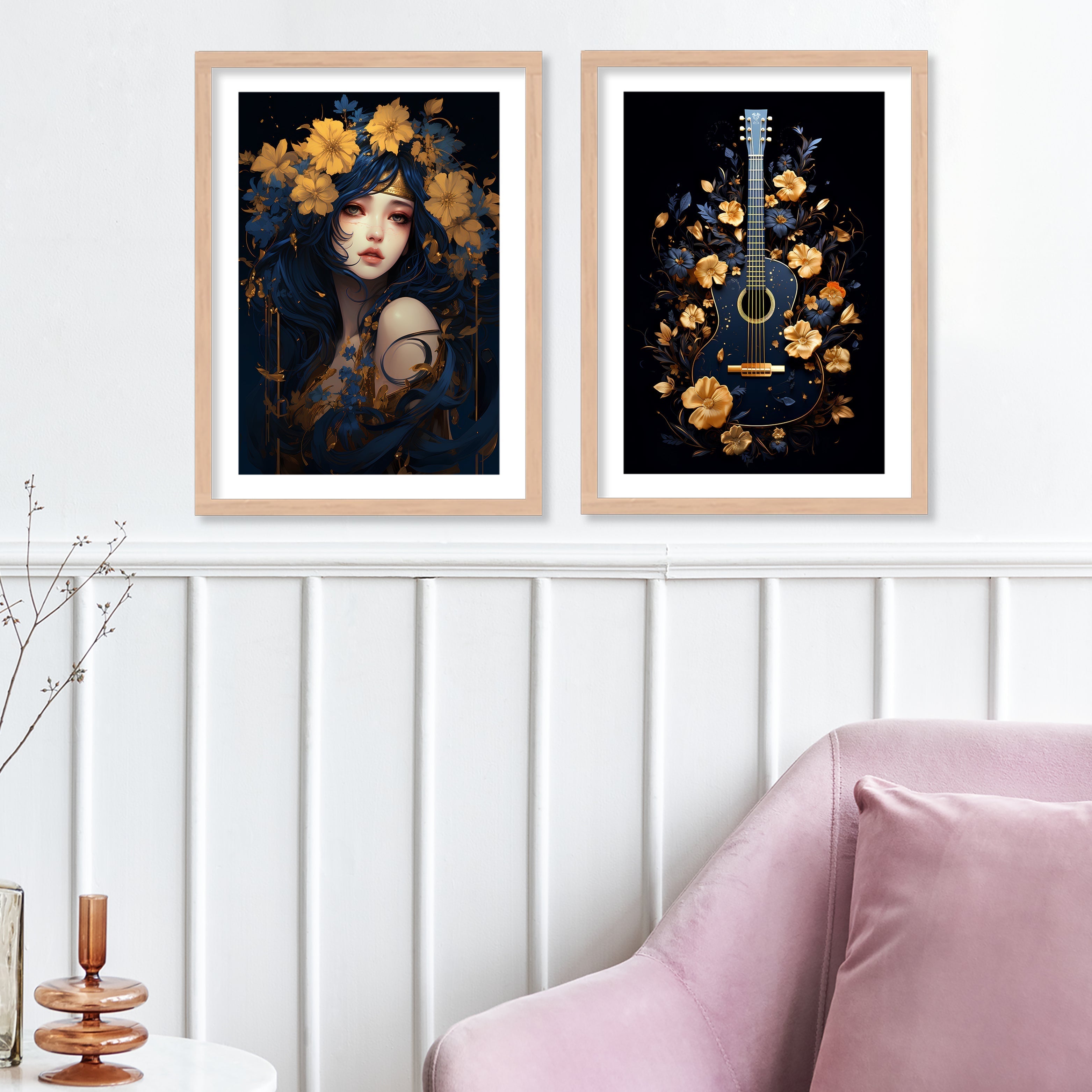 Guitar Flower Art