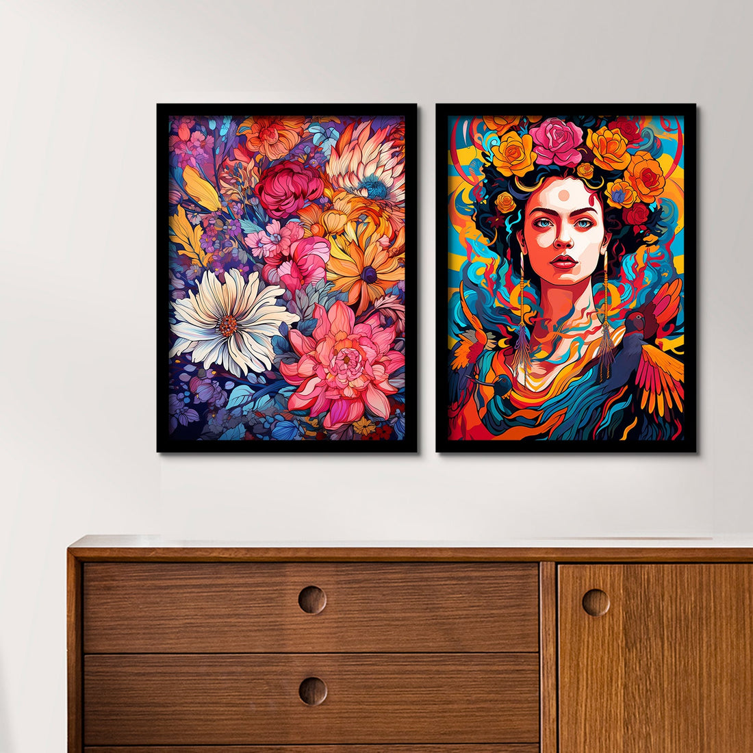Light Colour Flower Art