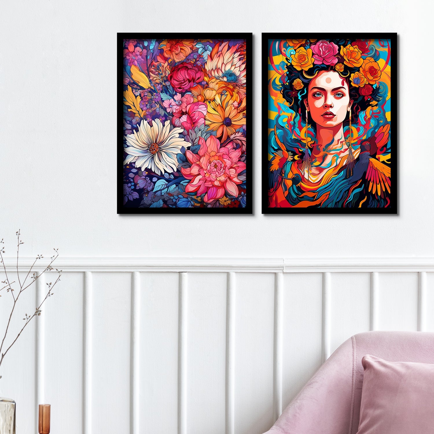 Light Colour Flower Art