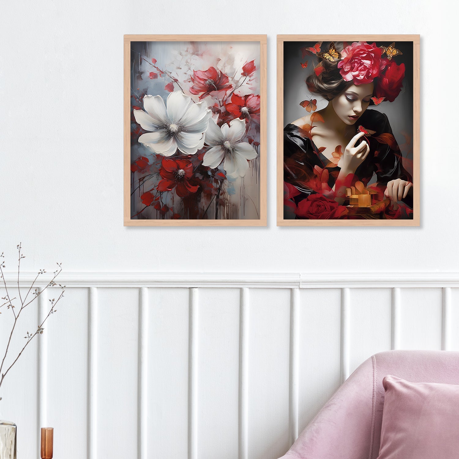 Light Colour Flower Art