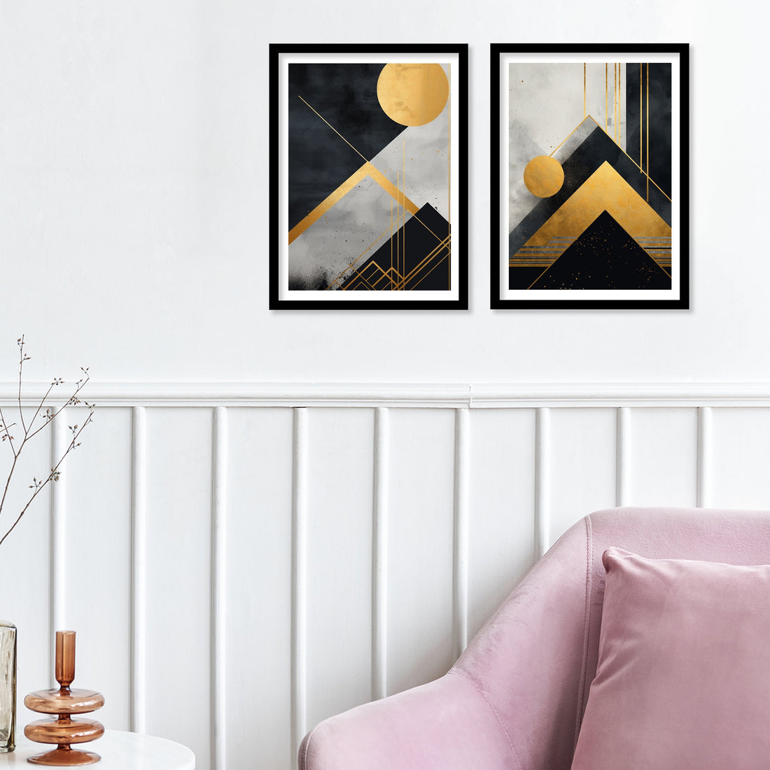 Golden Triangle And Circle Design