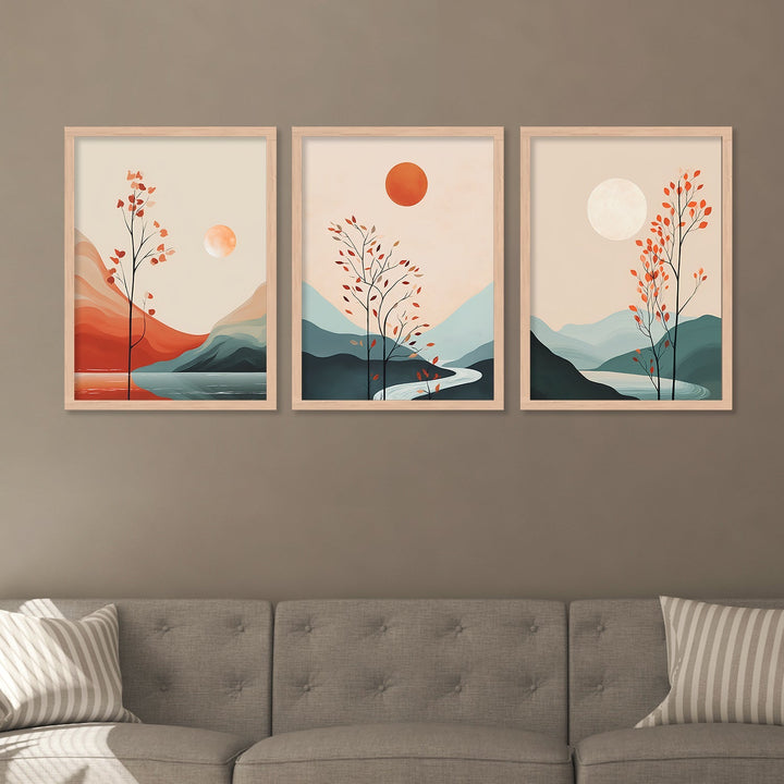 River And Mountains Art