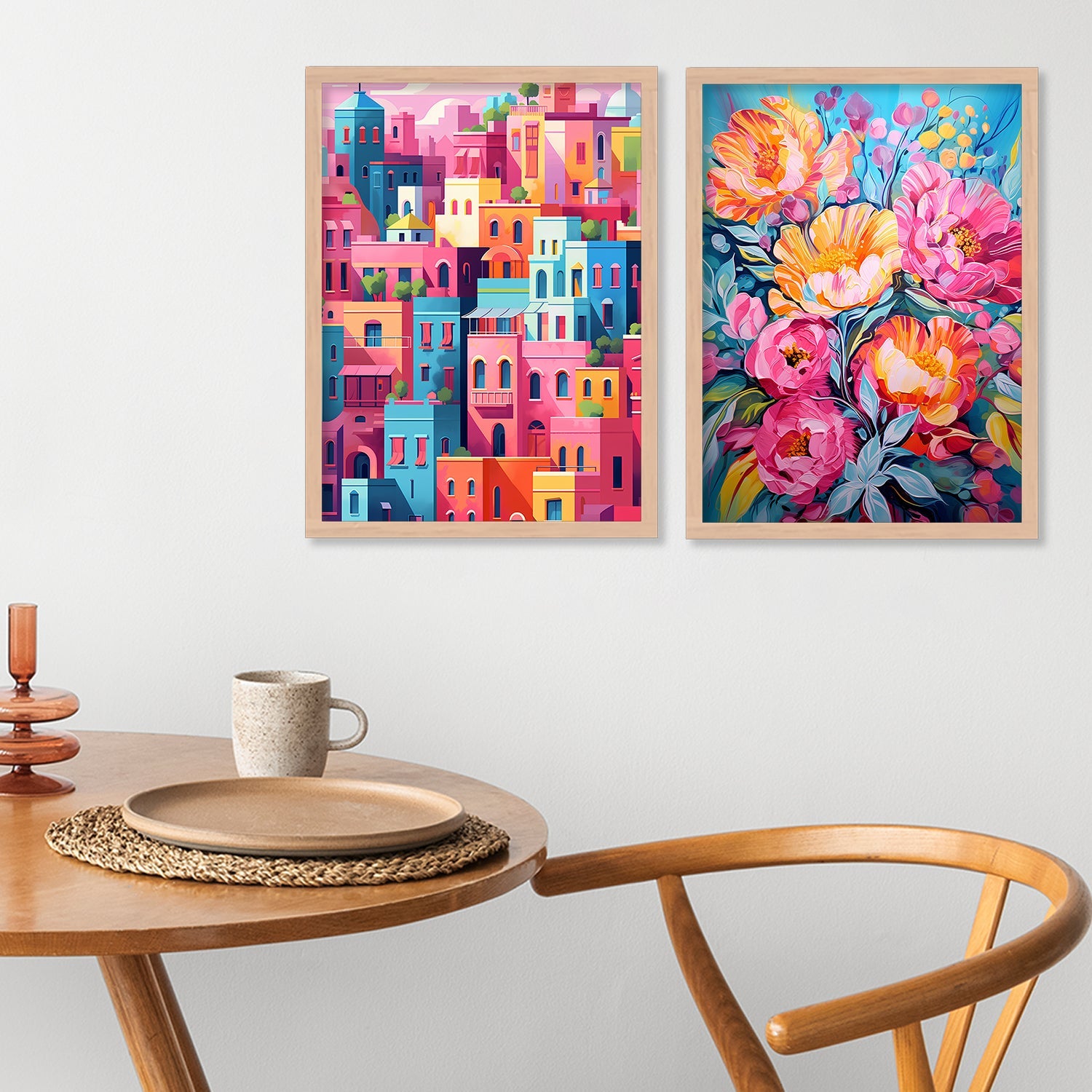 Pink City (Set Of 2)