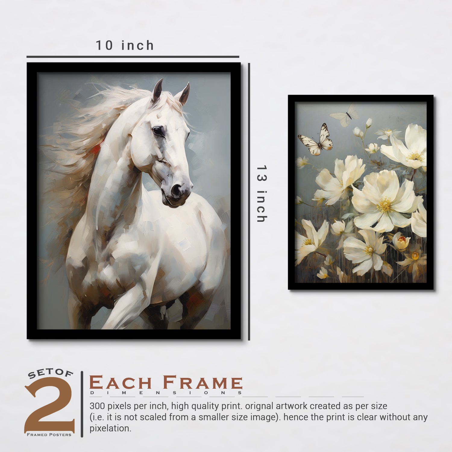 White Racing Horse