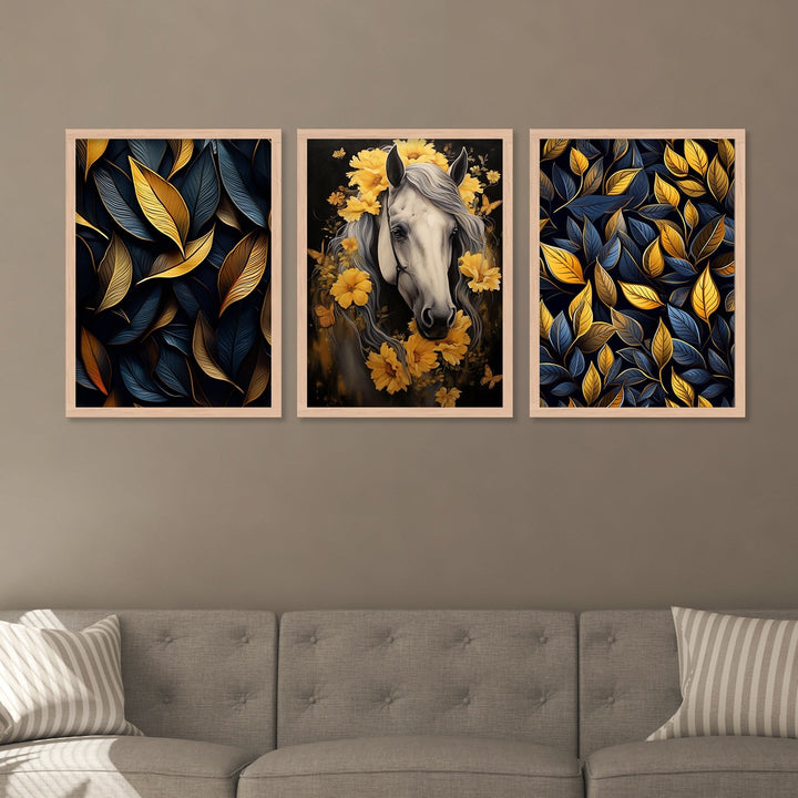 New Horse And Flower Art