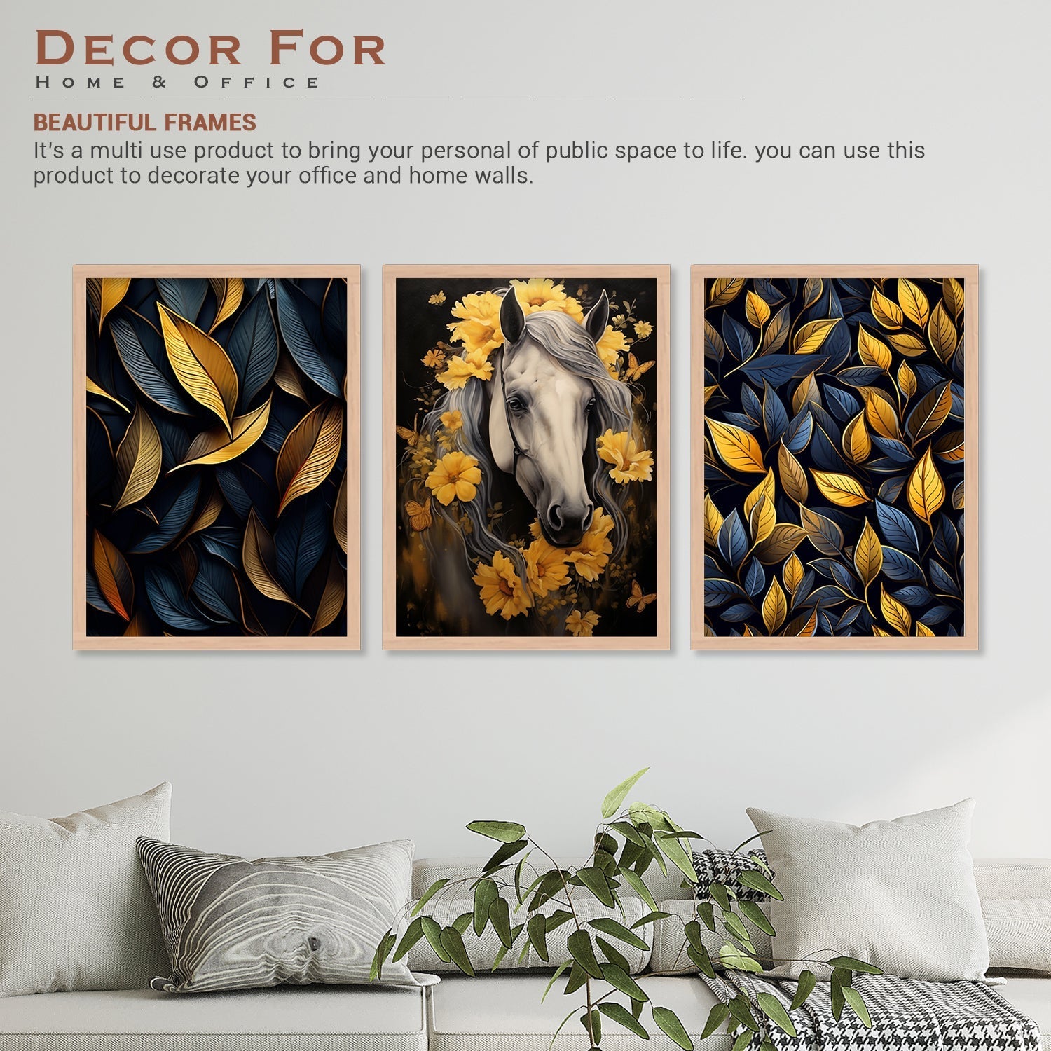 New Horse And Flower Art