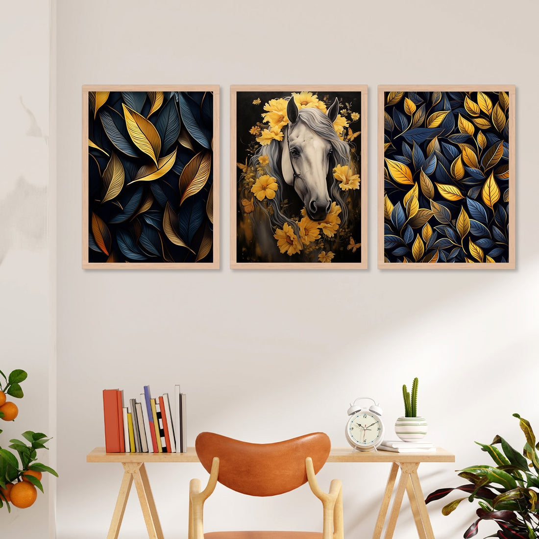 New Horse And Flower Art