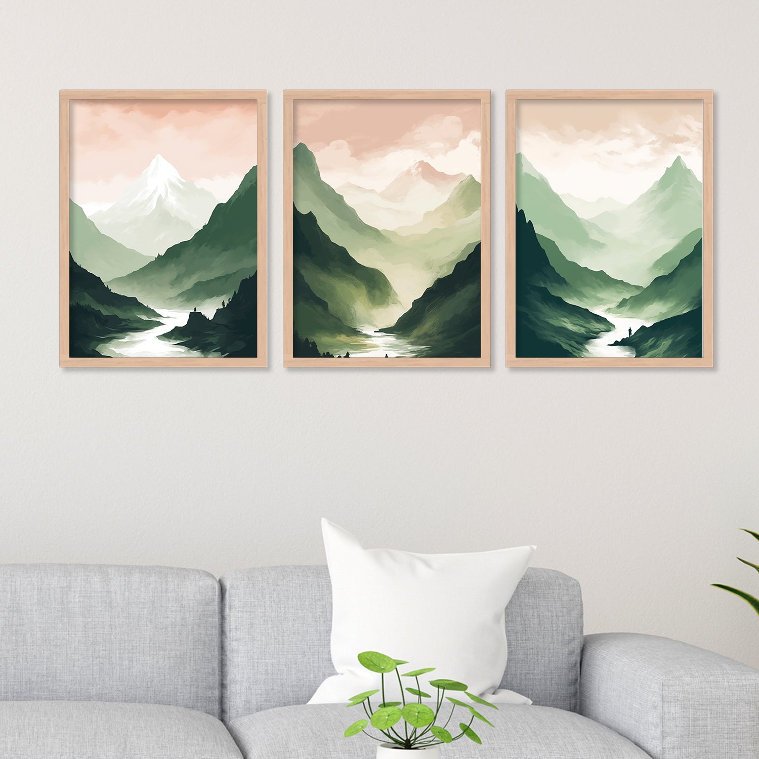 Natural Mountain View Wall Art