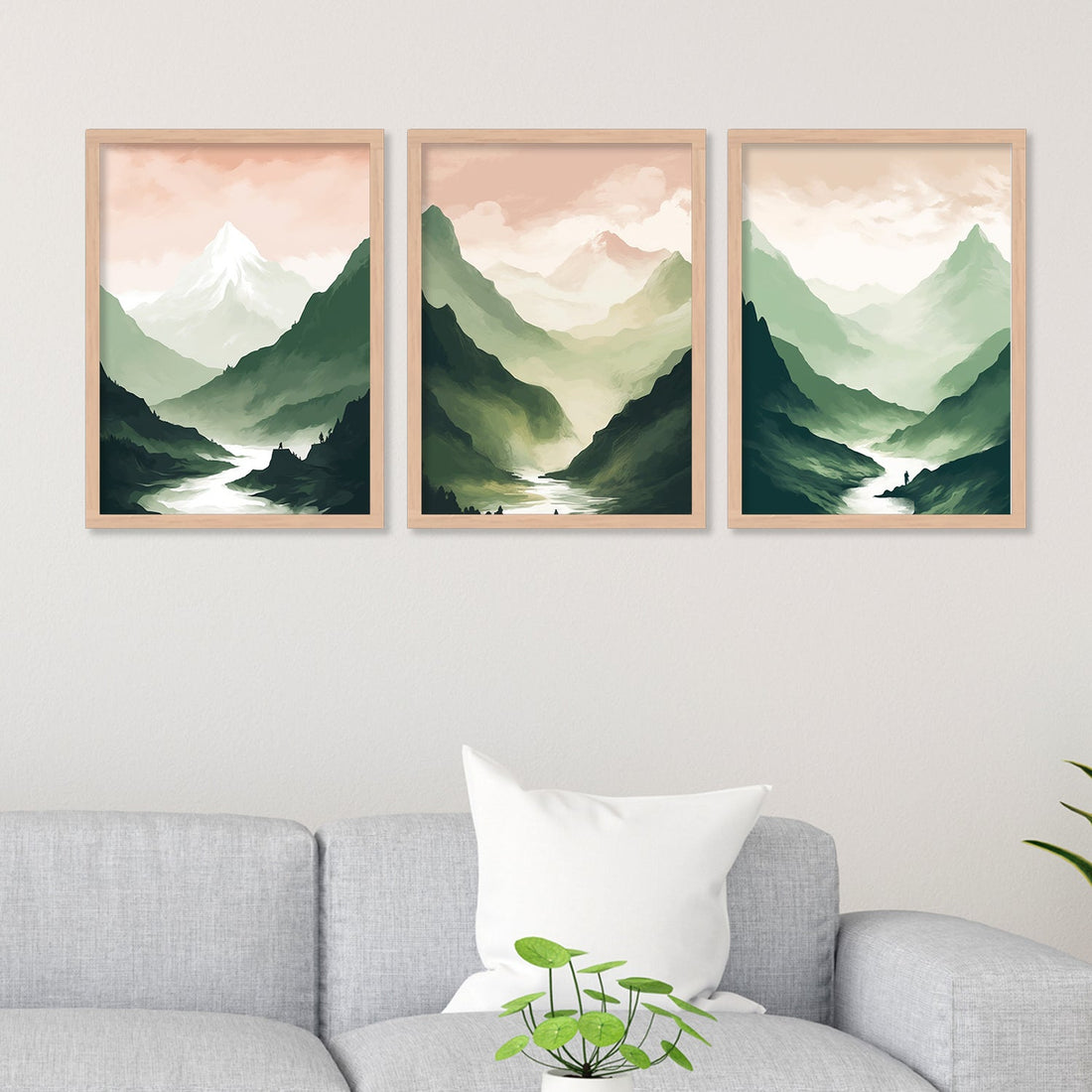 Natural Mountain View Wall Art