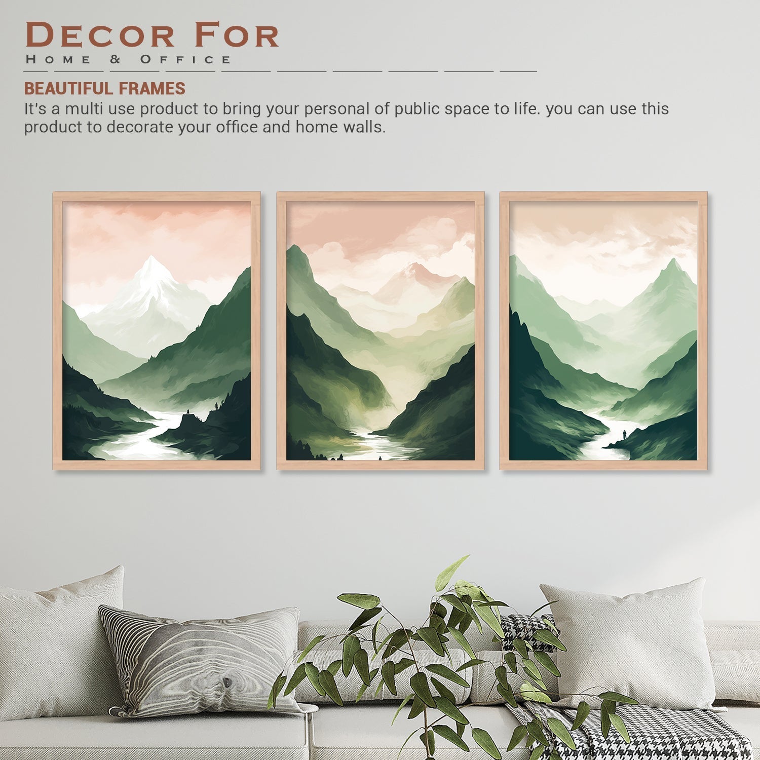 Natural Mountain View Wall Art