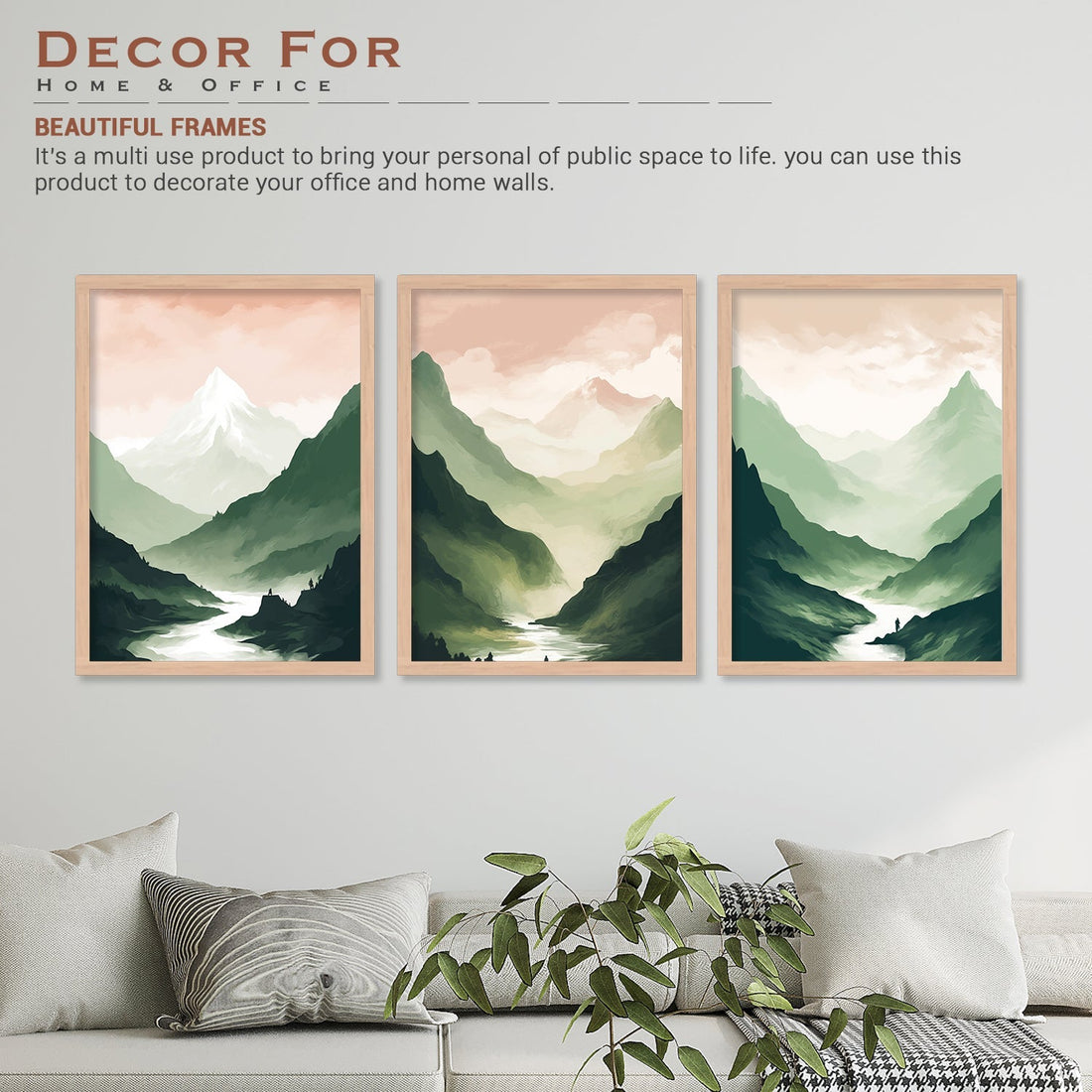Natural Mountain View Wall Art