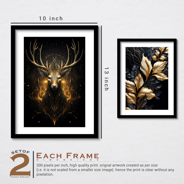Shining Golden Colour Deer