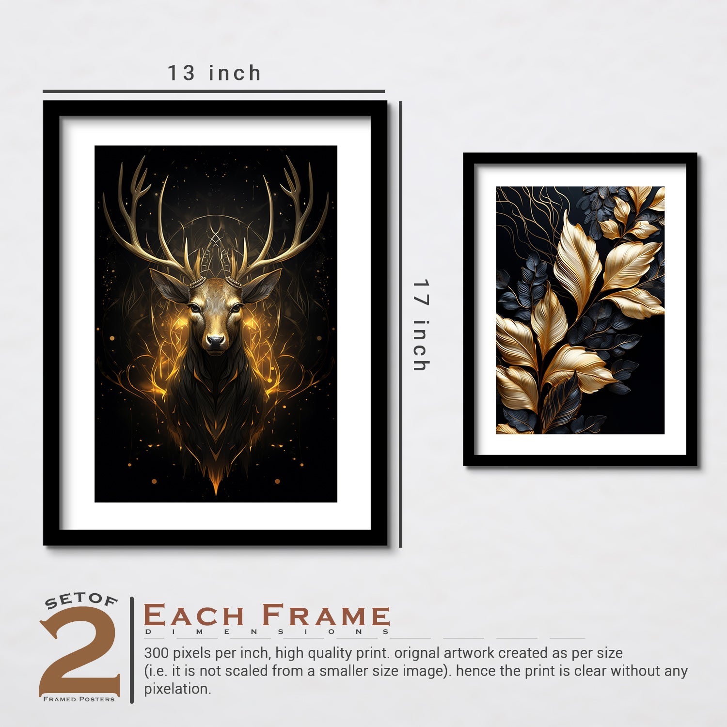 Shining Golden Colour Deer
