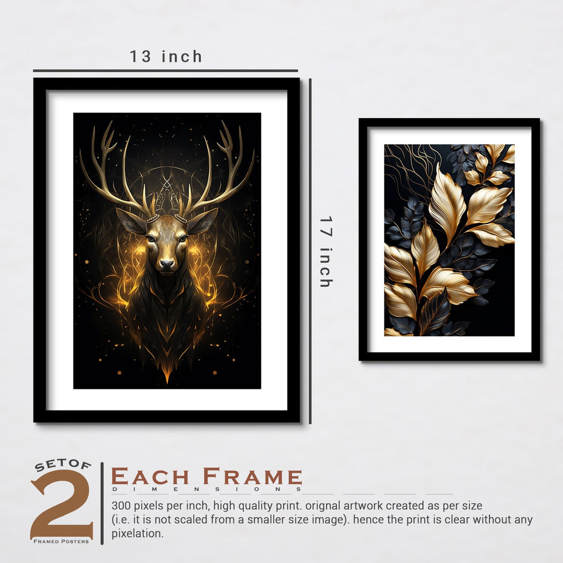 Shining Golden Colour Deer