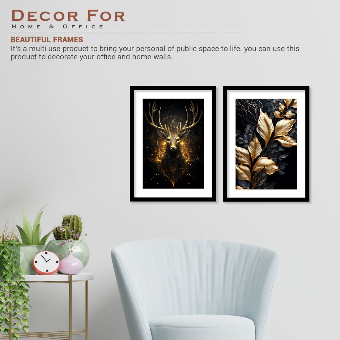 Shining Golden Colour Deer