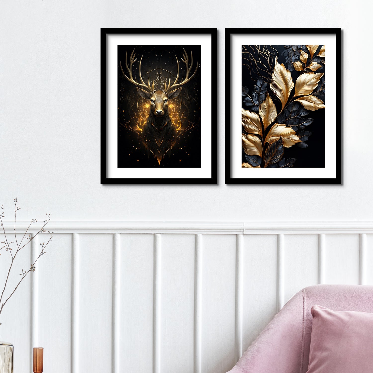 Shining Golden Colour Deer